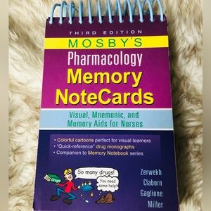 Pharmacology Mosby Memory Cards